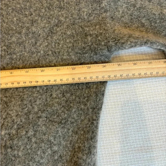 H&M Sweater Women M Gray Mohair Wool Long Open Cardigan Slouchy Oversize Grandpa - Picture 9 of 9